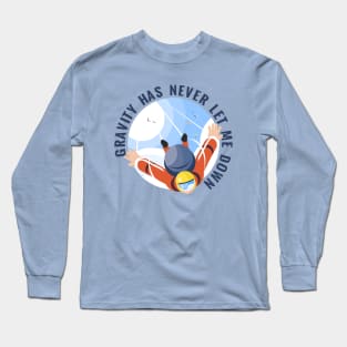 Skydiving, skydiver parachute, parachuting Long Sleeve T-Shirt